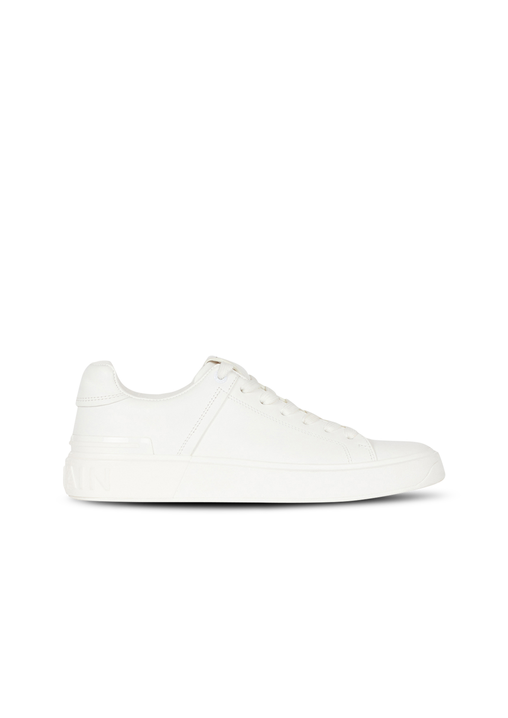 Calfskin B-Court sneakers, white, hi-res