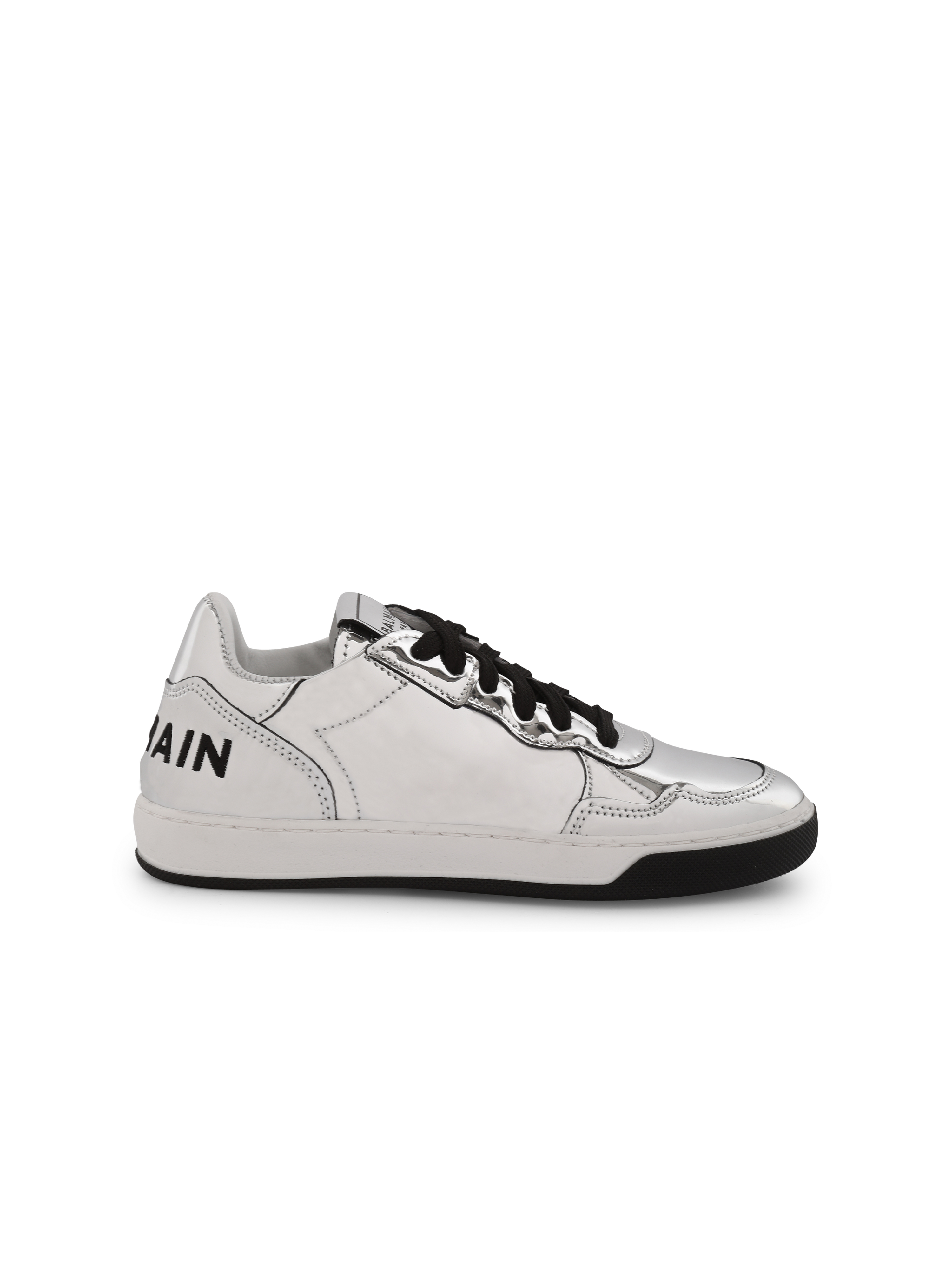 Low-top trainers, silver
