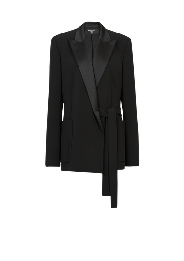 Eco-designed crepe blazer