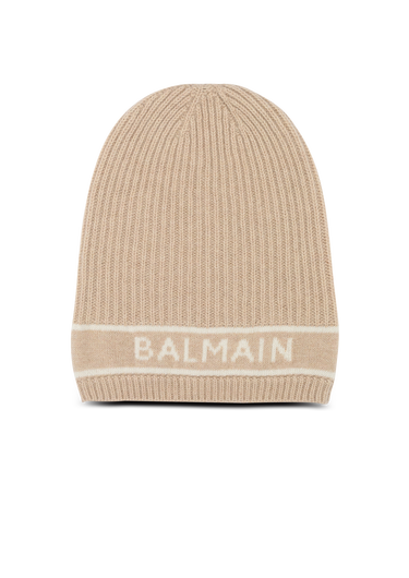 Wool beanie with Balmain logo